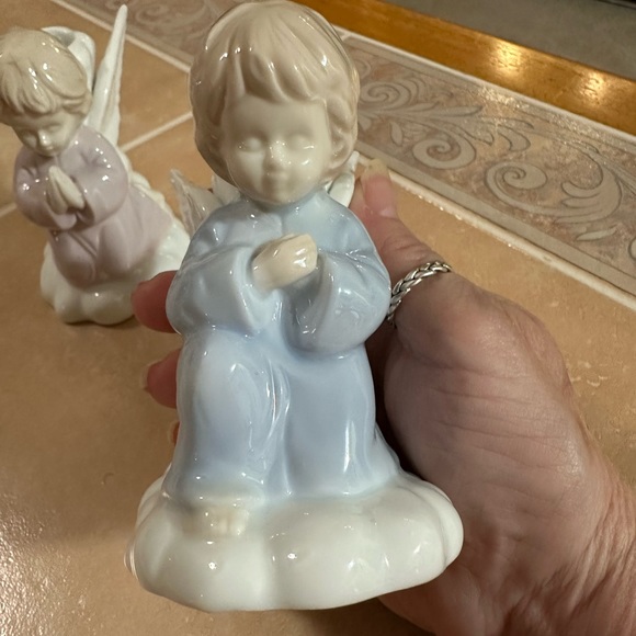 Vintage Set of 2 Girl & Boy Angel Candle Holders - Picture 2 of 14